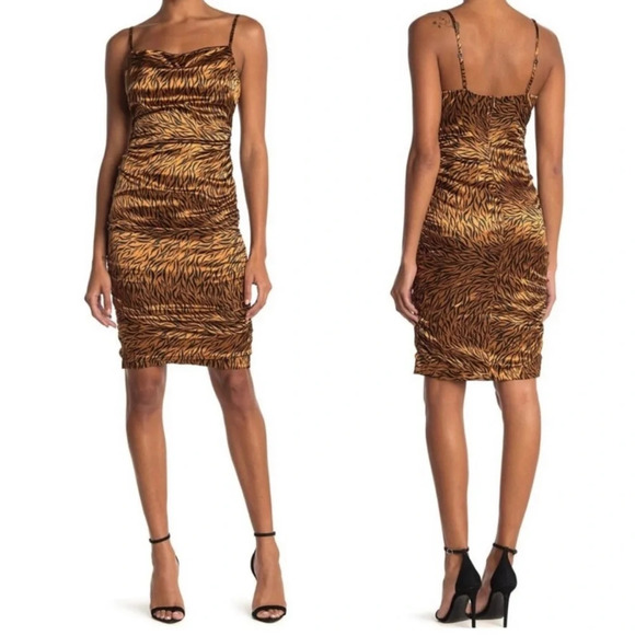NWT Likely Revolve Alessia Tiger Print Sleeveless Dress Size 2 Retail $228 - Picture 1 of 9